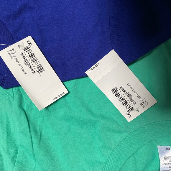 NWT American Apparel Mint and Lapis Tshirt Set - Picture 2 of 2